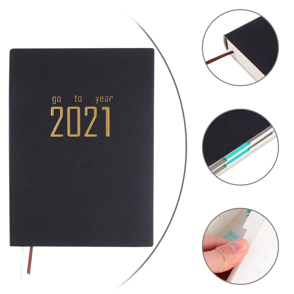 

Schedule Book 2021 Planning Book Portable Schedule Notebook Daily Planner