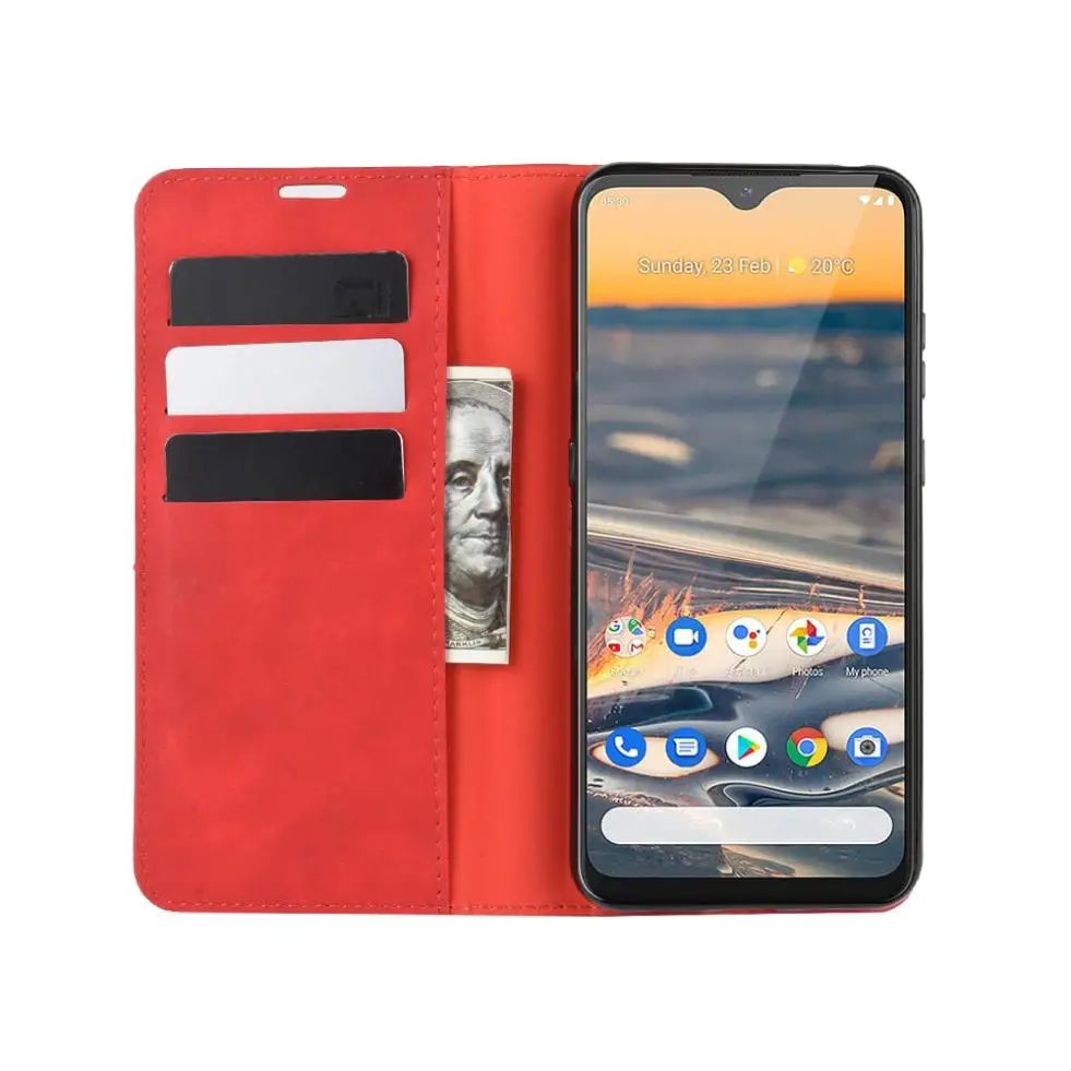 Кожаный флип-чехол для Nokia 5 3 дюйма с магнитной застежкой отделением карт и