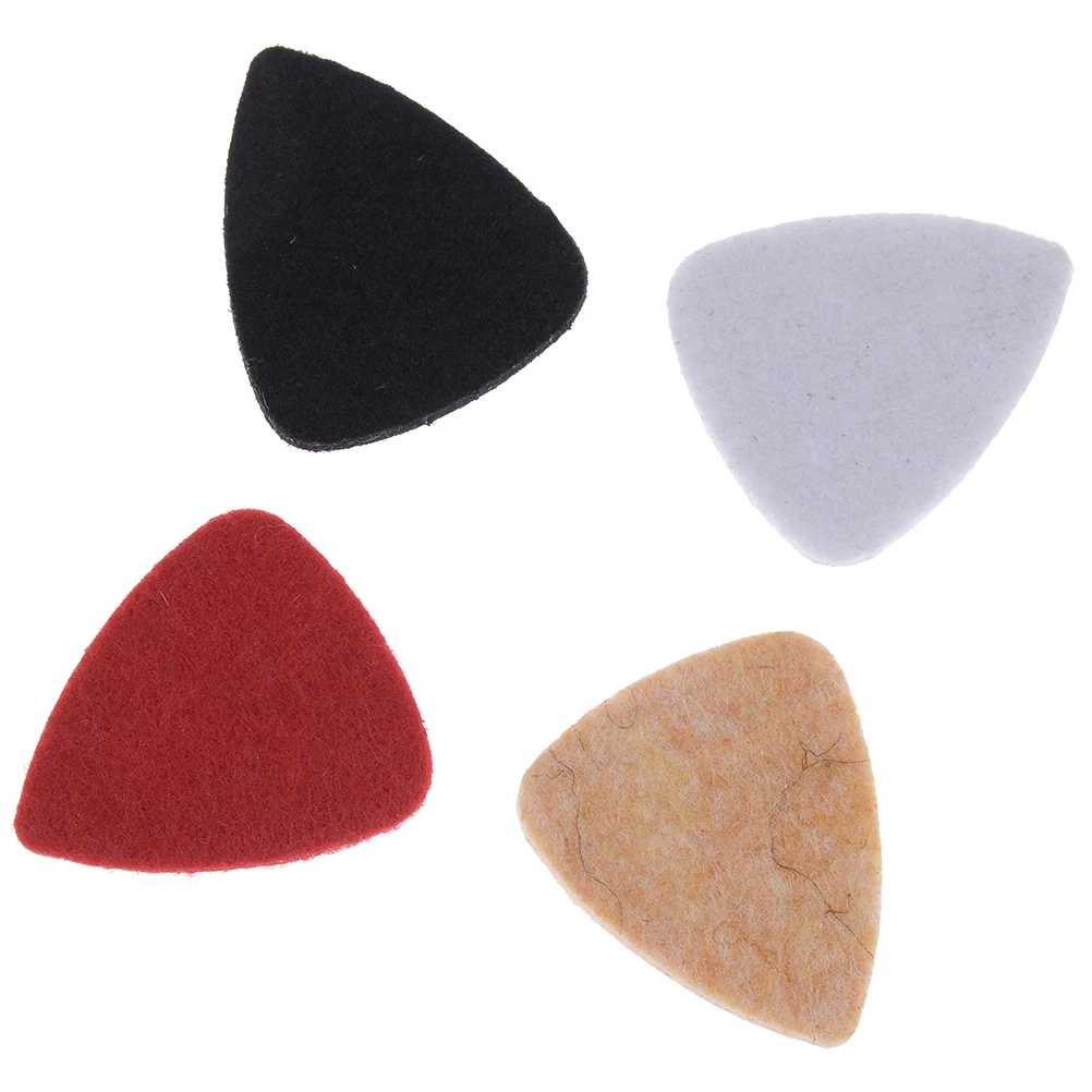 

5 Pcs Soft Hard Ukulele Wool Felt Guitar Picks Mandolin Guitar Plectrums Concert Soprano Tenor Ukulele Accessories