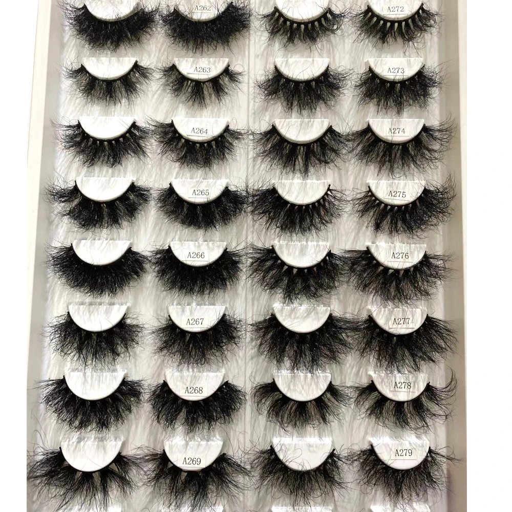 

100% Mink Eyelashes False Eyelashes Crisscross Natural Fake lashes Length 25mm Makeup 3D Mink Lashes Extension Eyelash Beauty