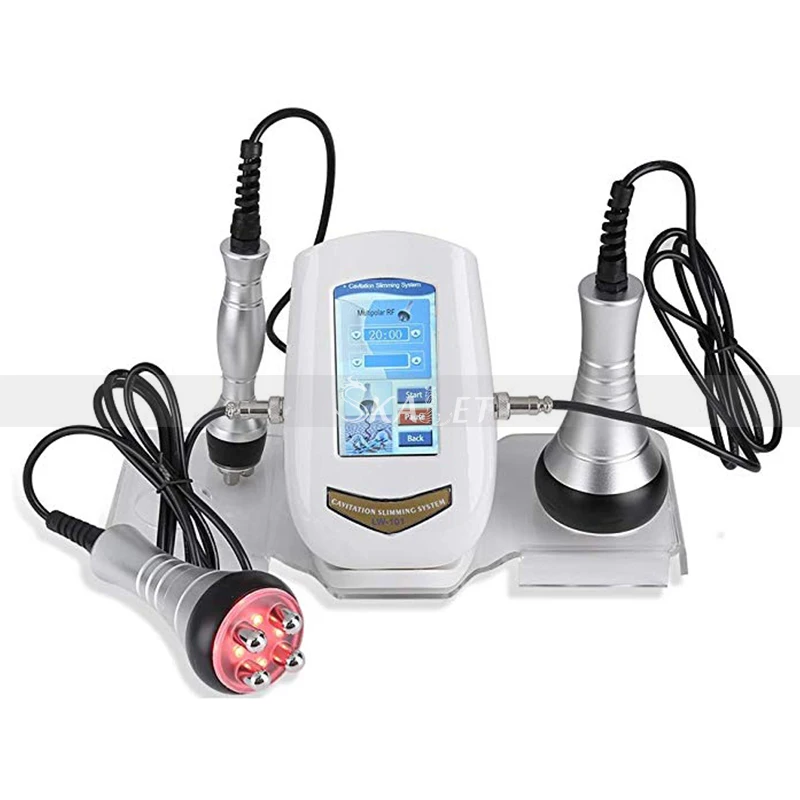 

3in1 Ultrasonic Liposuction 40K Cavitation Vacuum Multipolar RF Slimming Radio Frequency Salon Machine