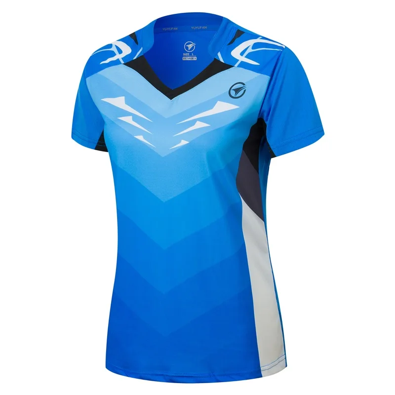 Новая детская одежда для бадминтона с коротким рукавом спортивная тенниса