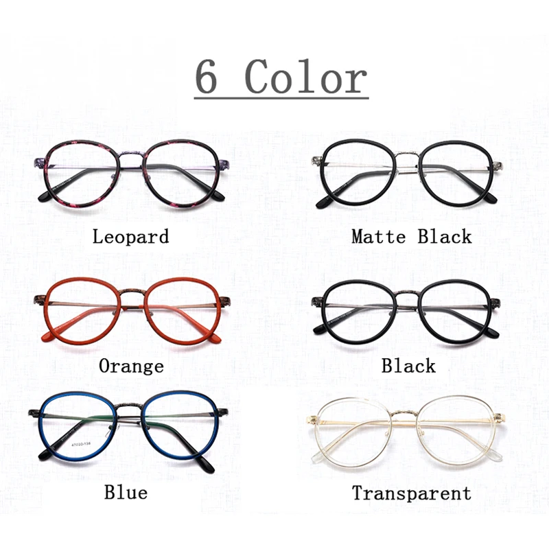 Очки для близорукости N5 мужчин и женщин модные круглые в стиле ретро студентов с
