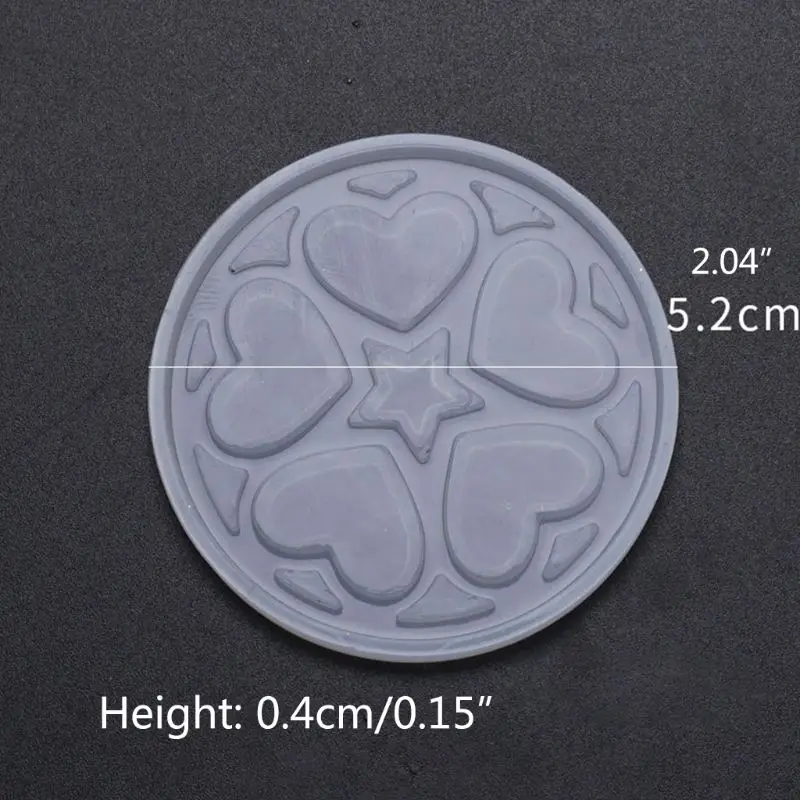 

Crystal Epoxy Resin Mold Irregular Love Heart Printing Casting Mould Handmade DIY Crafts Pendant Making Tool