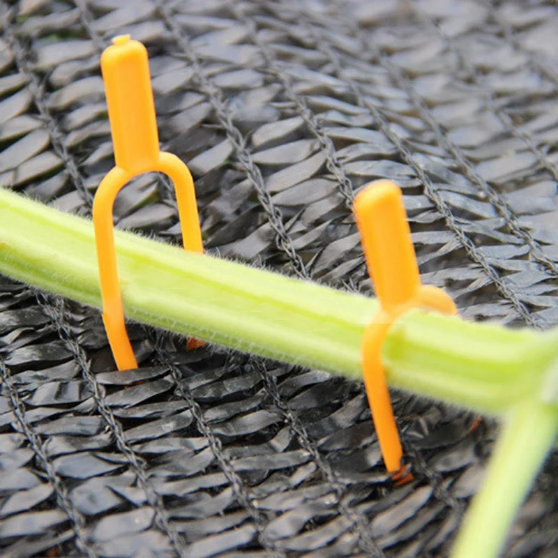 

100Pcs Plastic Plant Climbing Support Clips Plant Vine Holder for Flower Strawberry Seedling Tomato Garden Supplies