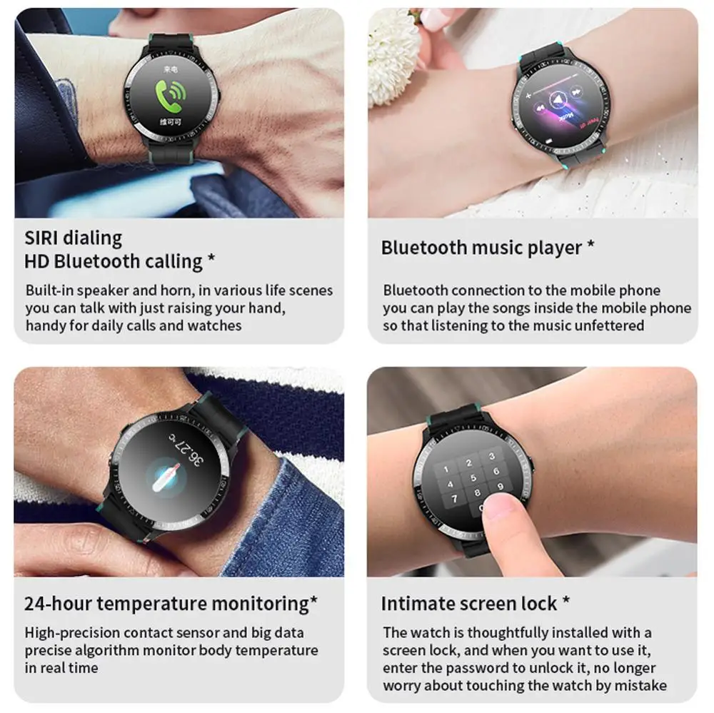 MT16 1.28 inch Full Cycle Touch Smart Watch Men Fitness Tracker Clock Women GTS Smartwatch SOS Bluetooth Call Code Lock P8 | Электроника