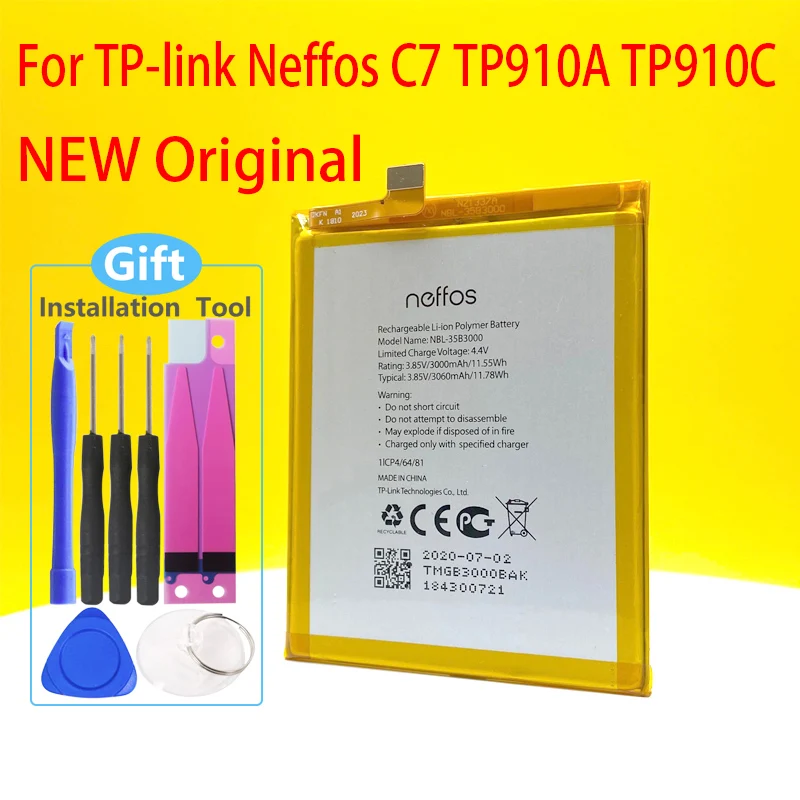 Bater&iacute;a de NBL-35B3000 para tel&eacute;fono m&oacute;vil, pila Original nueva para tp-link, Neffos C7, TP910A, TP910C, 3000mAh, en Stock-0