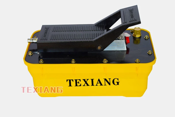 Пневматический гидравлический ножной насос с коррекцией балок пневматический