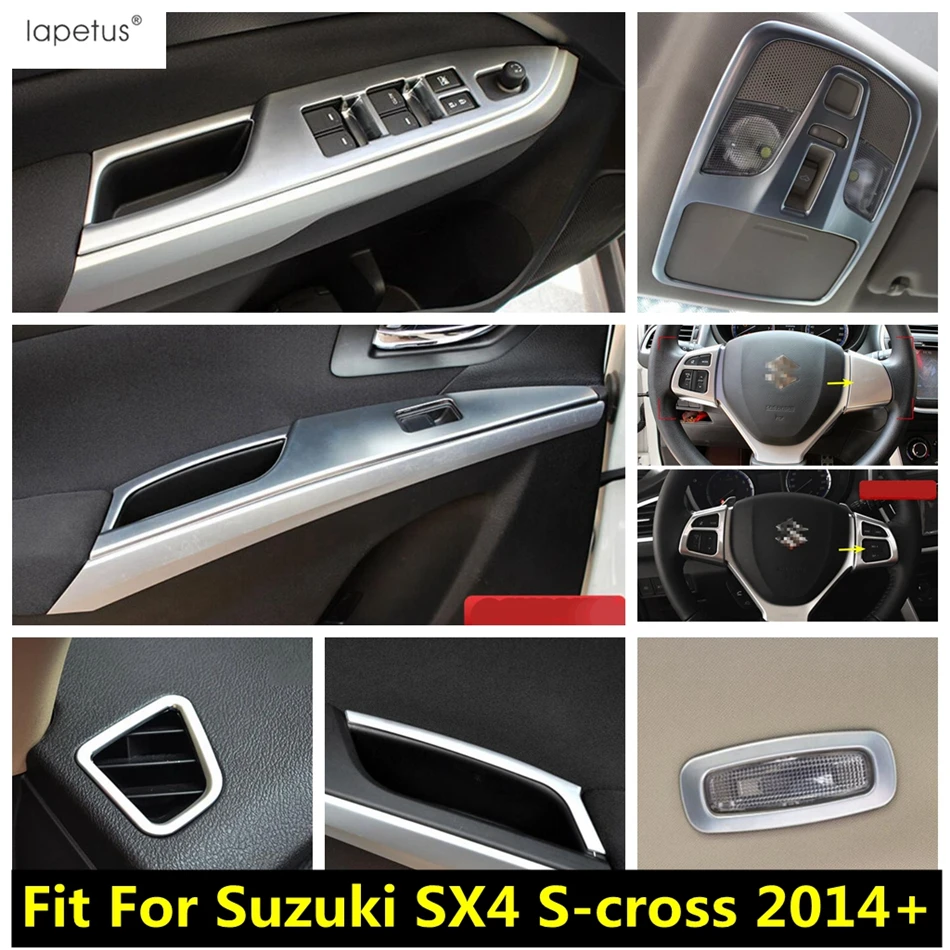 Матовый/карбоновое волокно аксессуары для Suzuki SX4 S cross 2014 2020 стеклоподъемник