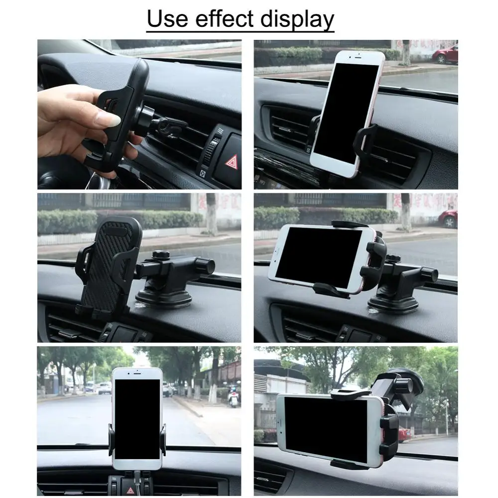 

Universal Car Mobile Phone Holder Windshield Air Vent Mount Stand No Magnetic Cell Phone Holder For iPhone Phone In Car Bracket