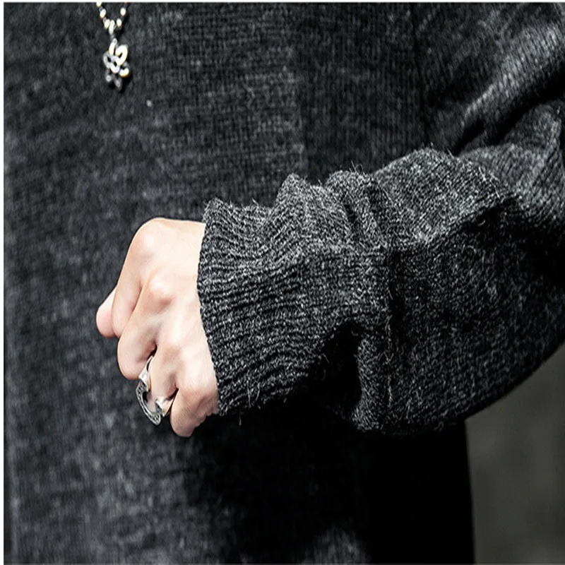

2020 O-neck Cotton Pullover Patchwork Spacious Autumn Winter Warm Perfect Quality Clothes Knitted Casual Male Sweater Pull Homme