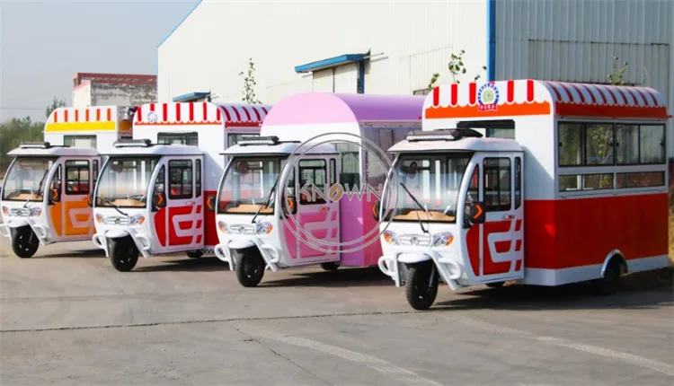 KN-HP Портативный передвижной автобус для фаст-фуда вафельная кофейная тележка