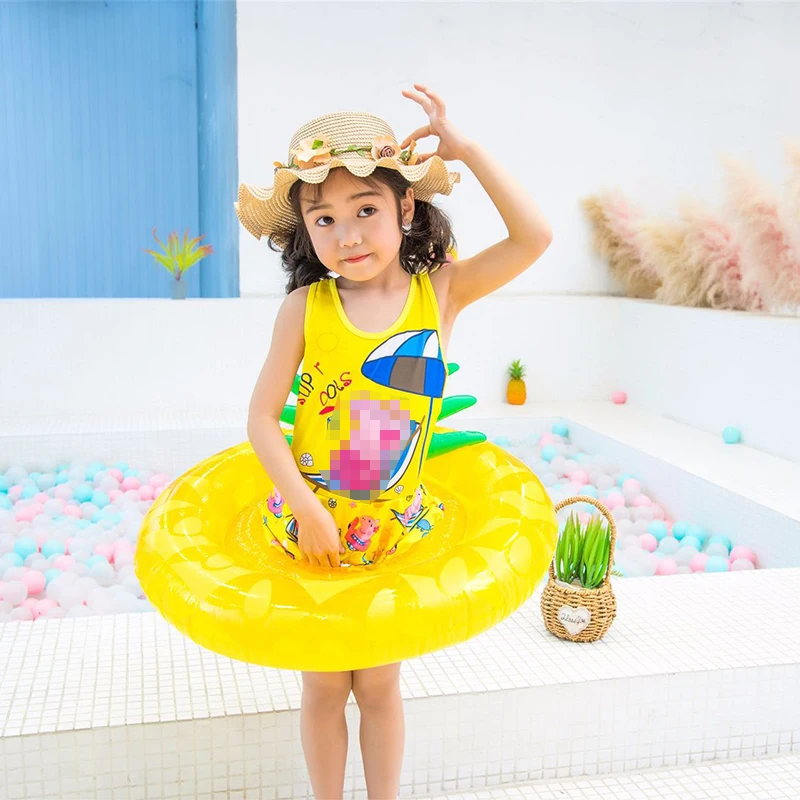 65 см гигантский надувной бассейн поплавок для ребенка ананас плавательный круг
