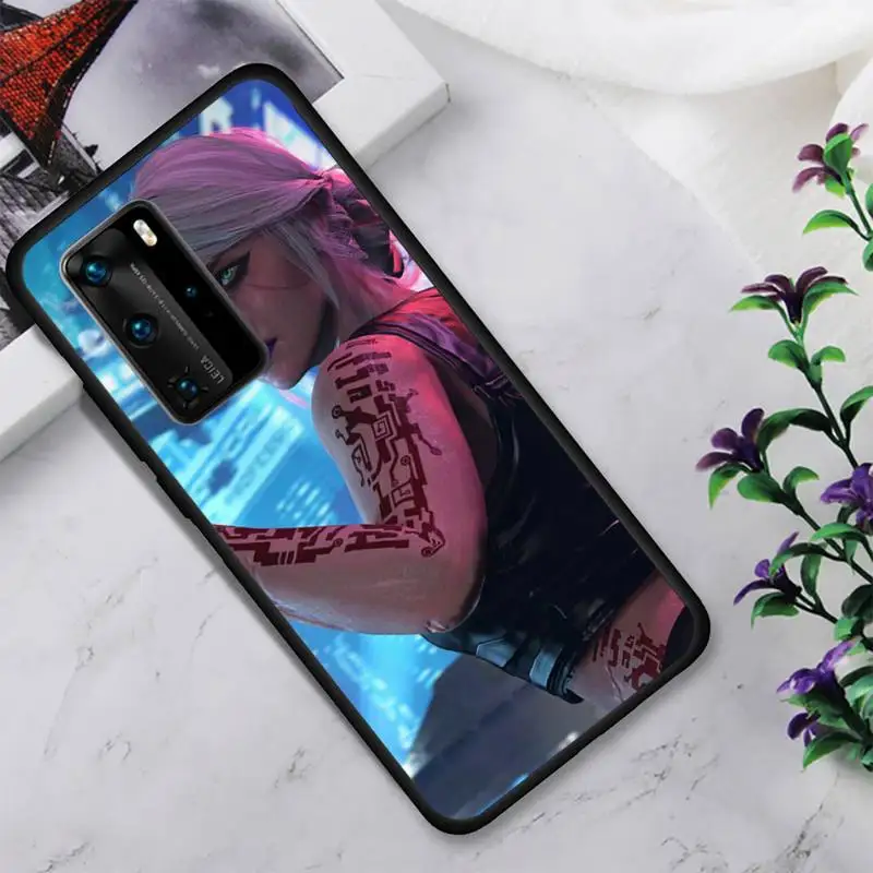 

Cyberpunk girl Phone Case For Huawei Nova 2 3 4 5 7 Plus E Pro Se Y5 Y6p Y7 Y8 Y9 Y10s Plus Fundas Cover