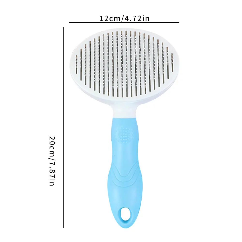 

Self Cleaning Slicker Brush For Dog And Cat Removes Undercoat Tangled Hair Massages Particle Pet Comb Improves Circulation