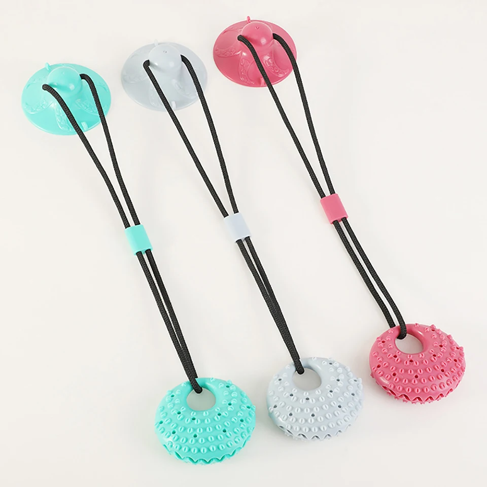 Новый питомец собака игрушки силиконовые чашки всасывания буксир игрушка для