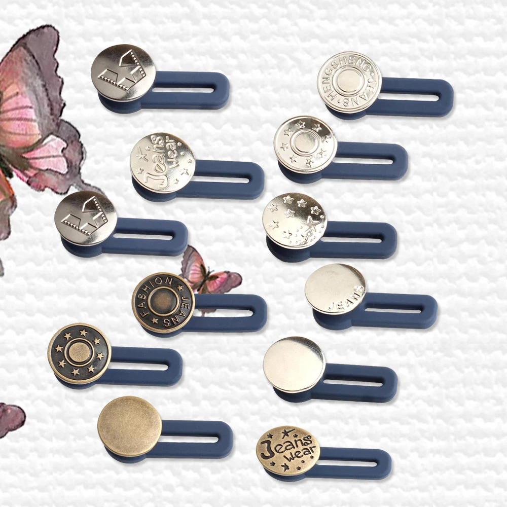 Выдвижная регулируемая съемная удлиненная кнопка для джинсов 3|Пуговицы| |