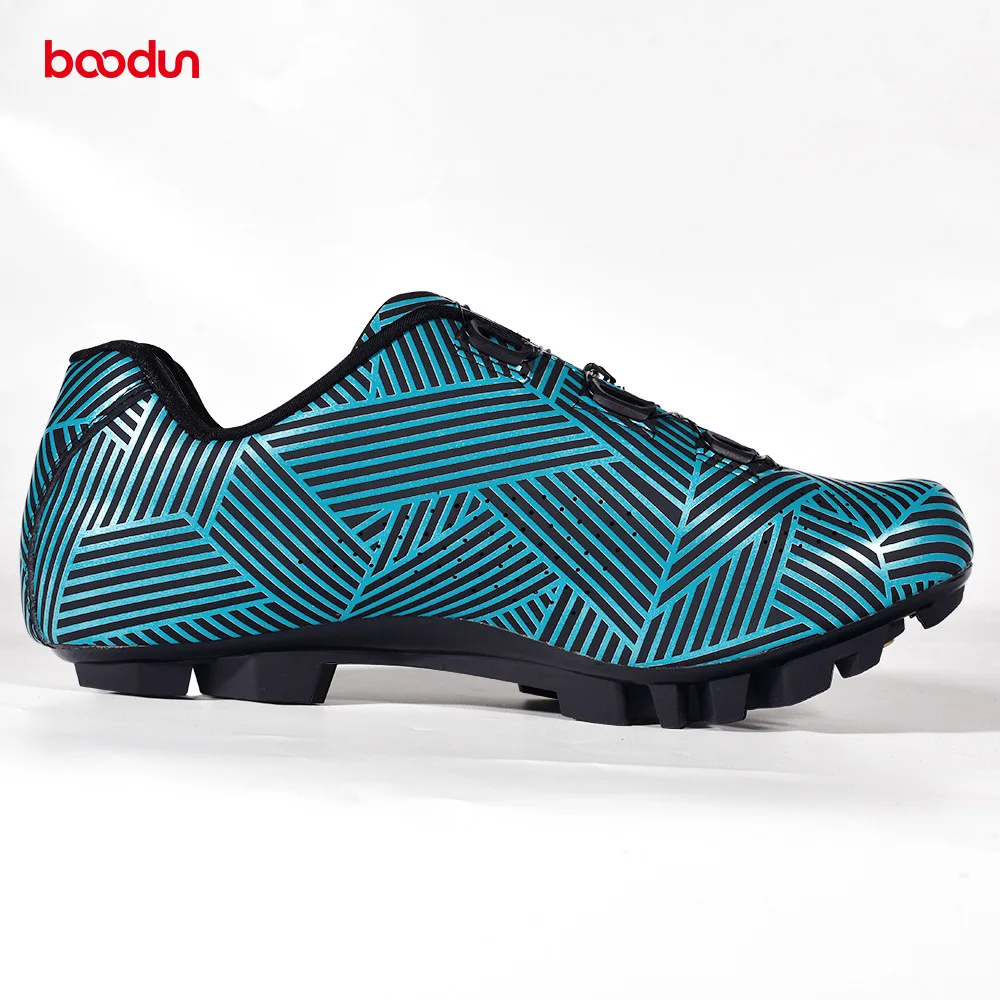 BOODUN Men's Cycling Shoes Road Mountain Bike Shoes with Doublue Rotating Buckle Antislip Nylon Sole Bicycle MTB Racing Shoes