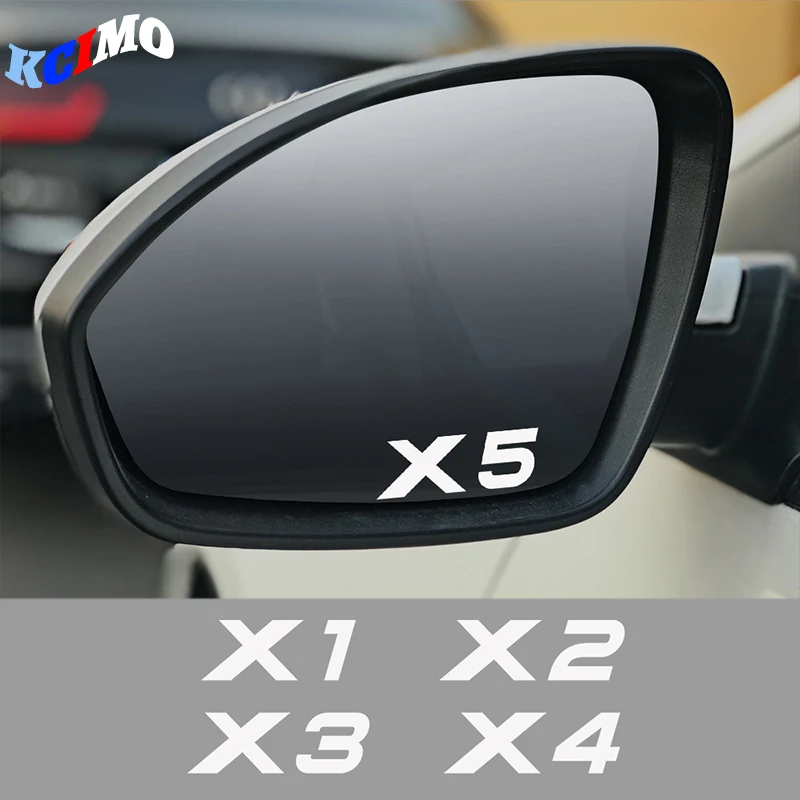 4 шт. Авто Espelho Retrovisor Decal Adesivo для BMW X5 E53 E70 F15 G05 X1 F48 X3 F25 X6 E71 X2 F39 X4 F26 X7 G07 аксессуары |