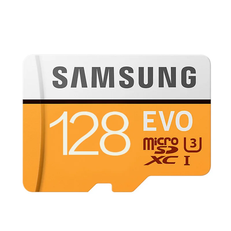 SAMSUNG карта памяти Micro SD, карта памяти, 64 ГБ 128 ГБ SDXC Max 100 МБ/с. EVO емкостью 64 Гб 128 Гб класс 10 TF карты U3 флеш-карта