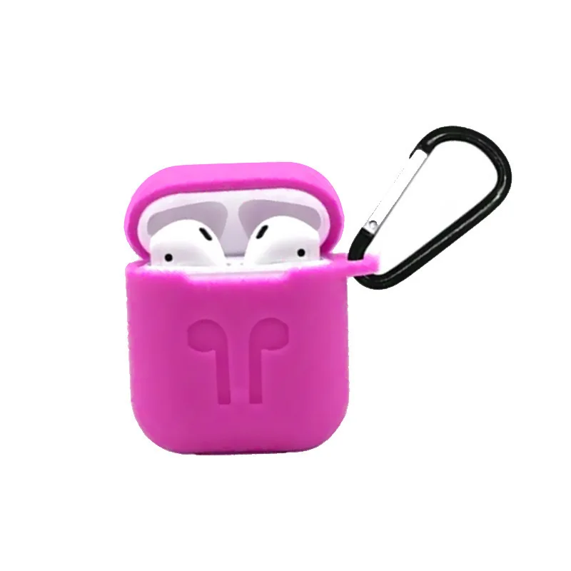 Модный чехол для Airpods с милым сердцем пар жесткий беспроводной Bluetooth наушники Air