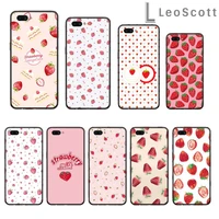 strawberry fruit cute sweet cartoon phone case for oppo r9 r11 r15 r17 reno realme s plus normal 2z 3 5 c2 pro cover funda shell