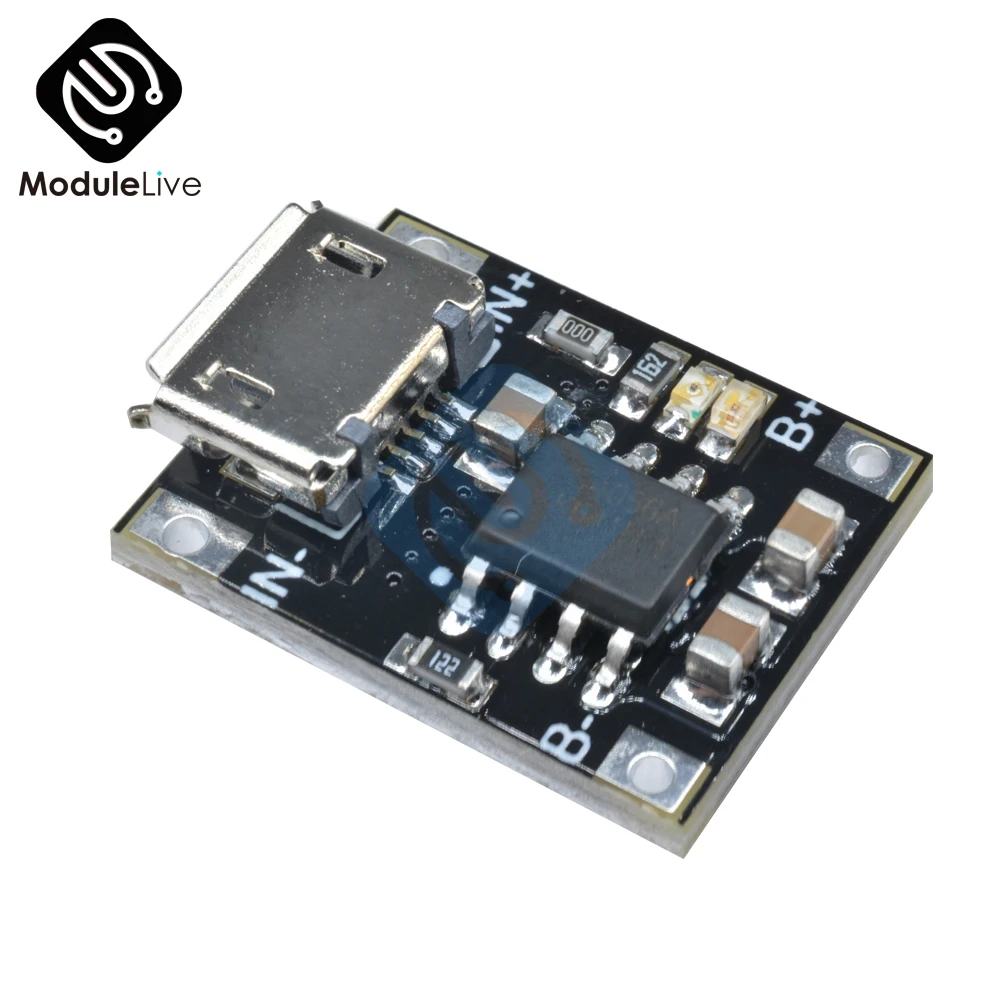 Зарядный Модуль зарядного устройства для литиевой батареи 1 А 5 в 6 4 2 TC4056 блок