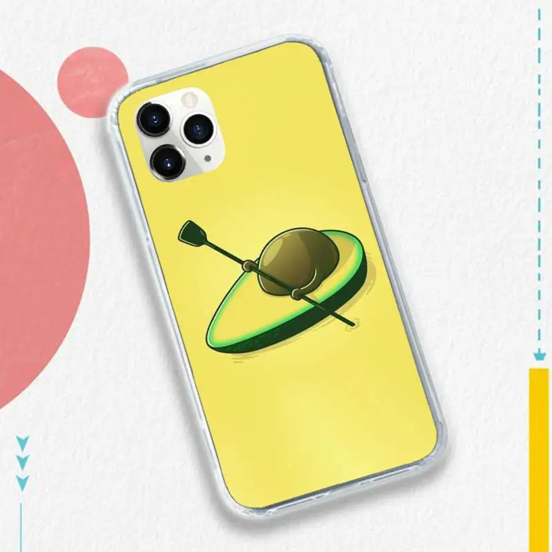 

avocado cute fashion pattern Phone Case for iPhone 11 12 pro XS MAX 8 7 6 6S Plus X 5S SE 2020 XR