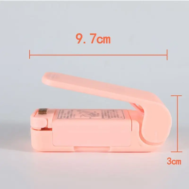 

Portable Mini Sealing Household Machine Heat Sealer Capper Foodsaver For Plastic Bags Package Mini Sealing Gadgets Pink White