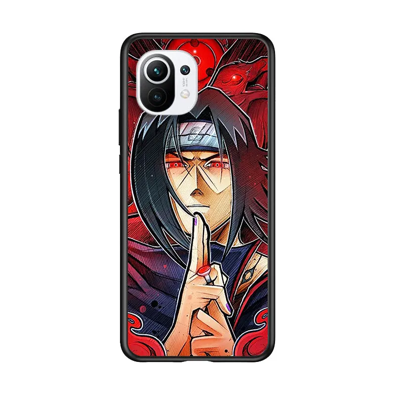 

Naruto Japanese Anime for Xiaomi Mi 11 10T Note 10 Ultra 5G 9 9T SE 8 A3 A2 A1 6X Pro Play F1 Lite 5G Black Phone Case
