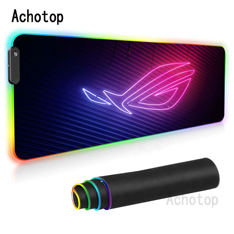 

Rog Asus Gaming Mouse pad RGB LED Gamer Mousepad Pc Republic of Gamers with Cable Rug gaming accessories DIY Mouse mat XXL XL