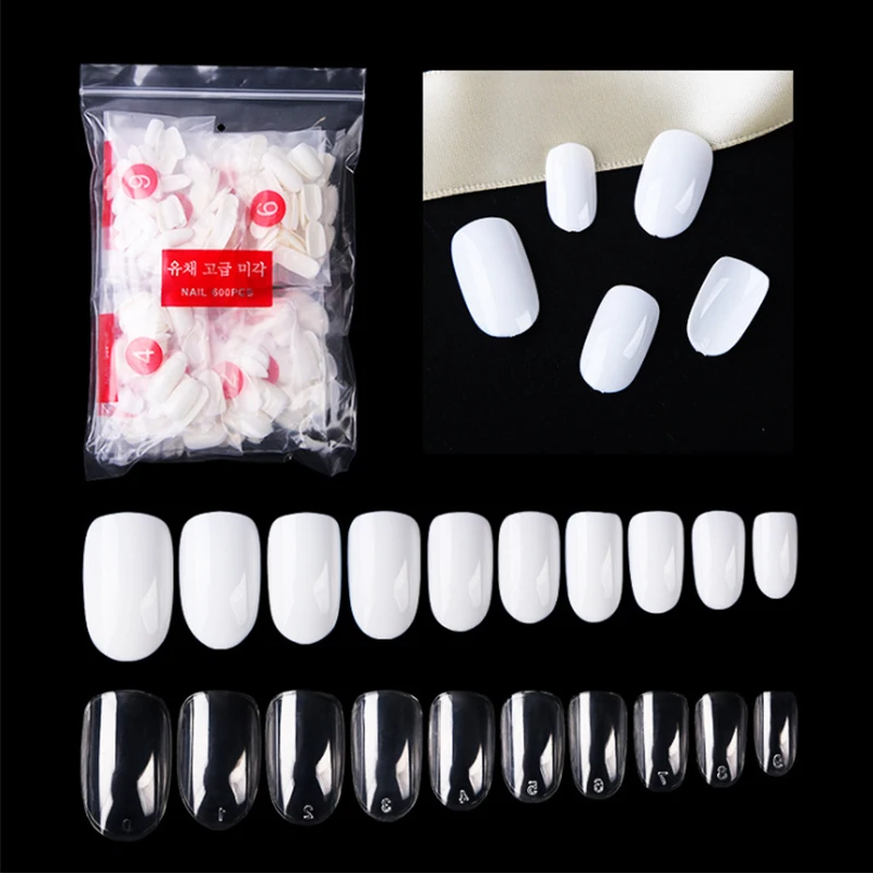 Накладные ногти для профессионального салона Французский маникюр Искусственные