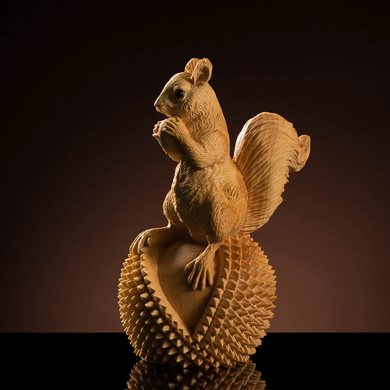 10 см маленькие фигурки белки деревянная милая белка ручная работа животное