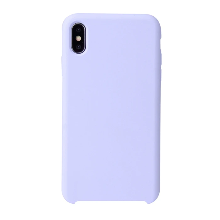 12-Pale purple G чехол, Модный Чистый жидкий силиконовый чехол для телефона для iPhone X, iPhone Xs, мягкий чехол для телефона для iPhone XR, iPhone XS MAX, чехол для телефона - Цвет: 12-Pale purple