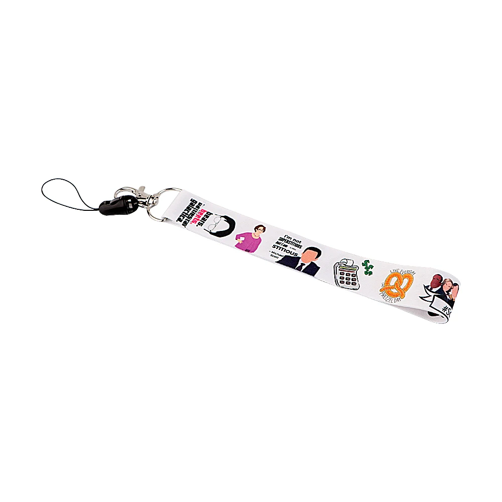 

HJ407 Hot Sale Office Lanyard badge ID Card Holder Neck Strap Clip Mobile Phone Neck Straps Cute For Friends