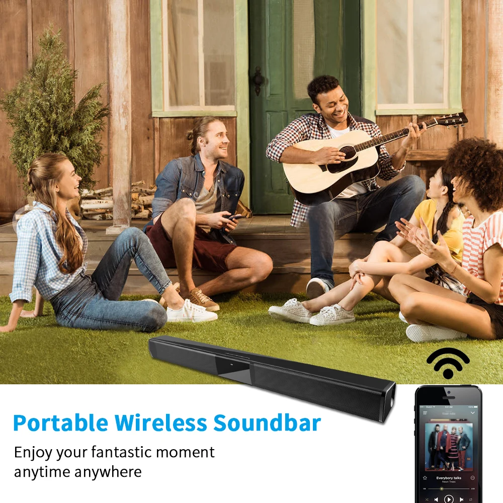 20 Вт Bluetooth Саундбар проводной и беспроводной динамик стерео s Hifi домашний