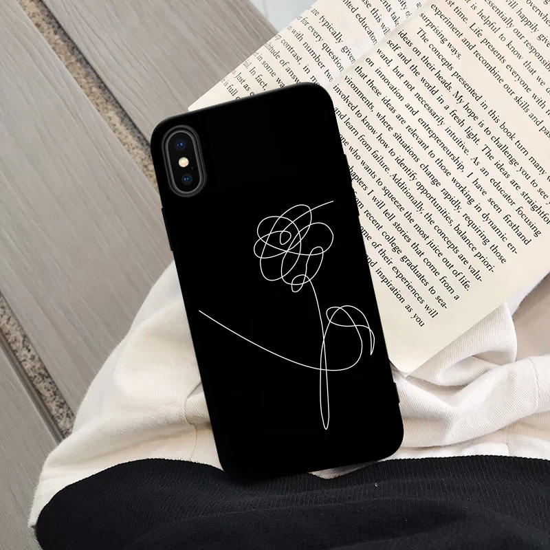Love yourself цветочный чехол для телефона iPhone 7 11 Pro XS MAX XR X 6 6s 8 Plus абстрактный