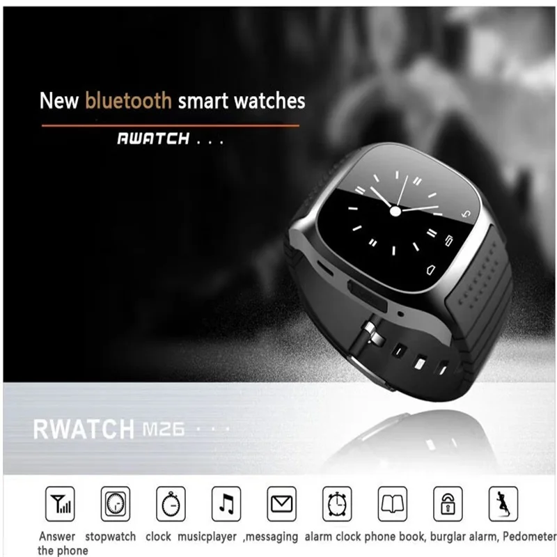 Bluetooth Smart Watch Sport Pedometer support information push smart reminder sleep analysis tracking / alarm audio and video |