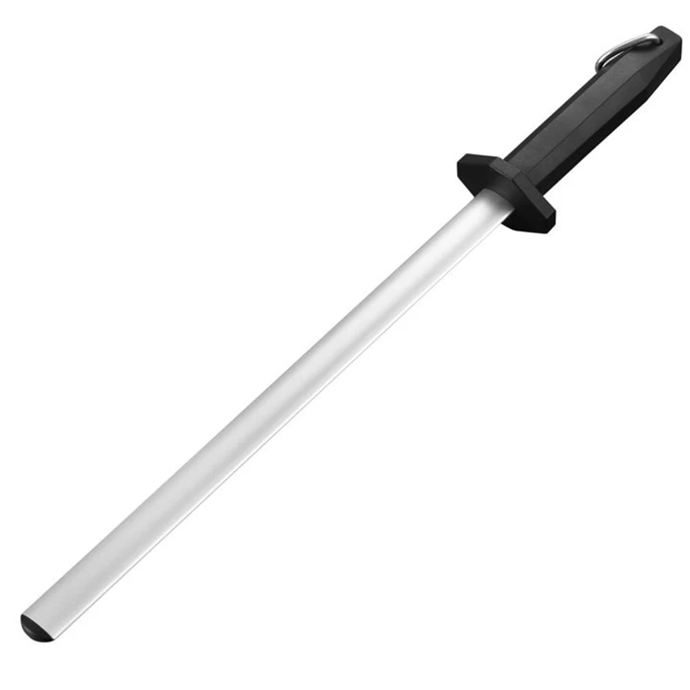 

12 Inch Sharpening Diamond Plated Waterproof Household Ergonomic Handle Honing Chef Rod Professional Kitchen Tool Universal