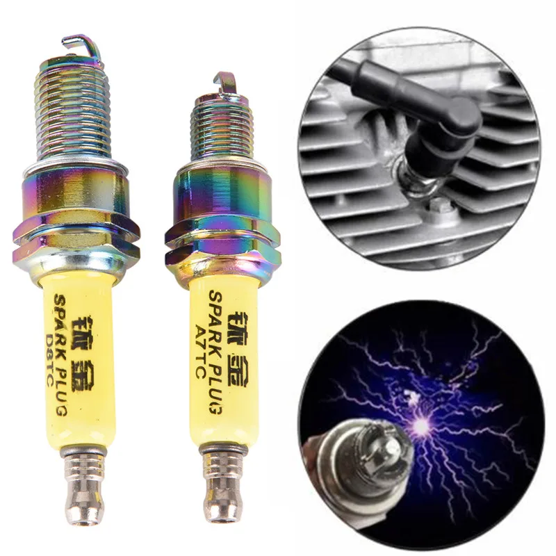 Motorcycle D8TC/A7TC Spark Plug for 150cc 200cc 250cc Pit Dirt Bike ATV Quad Motard Durable | Plugs & Glow