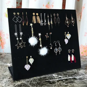 Вельветовая подставка для демонстрации ювелирных изделий с 60 120 отверстиями, L-образная подвеска, ожерелье, гвоздик, держатель для сережек, органайзер для хранения