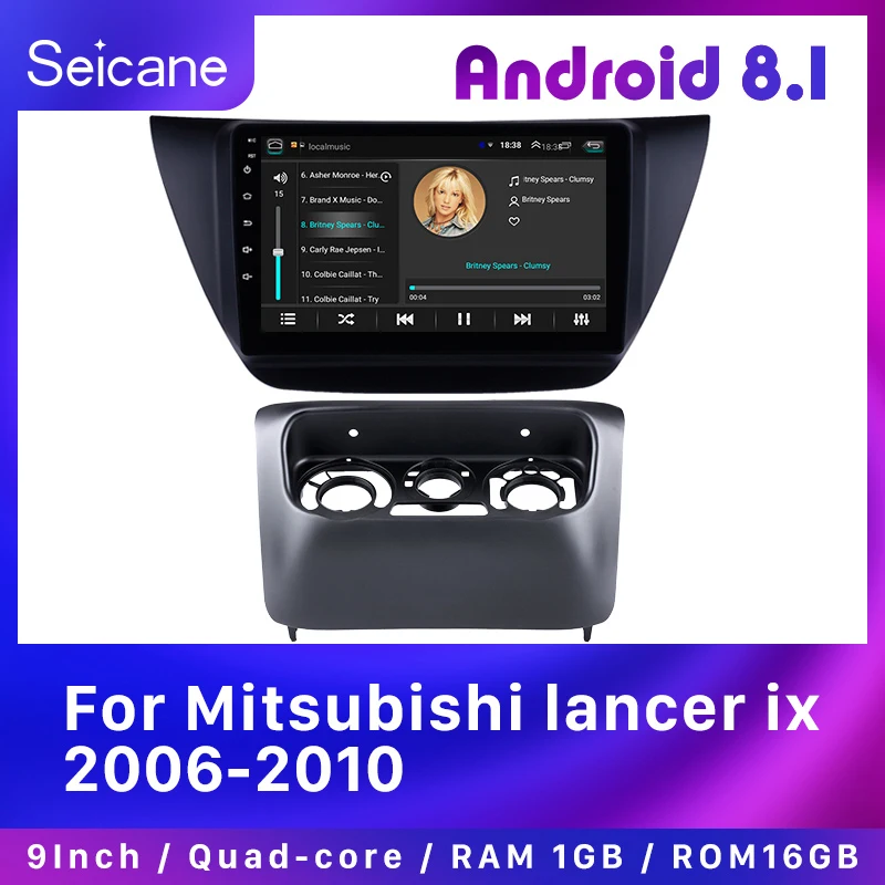 Seicane Авторадио 9 &quotAndroid 8 1 HD 2Din Стерео gps для Mitsubishi lancer ix 2006 2010 Navi плеер головное
