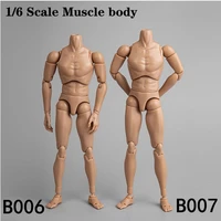 b006b007 16 scale male body accessory nude muscle body with neck model for 16 head limited stock 2020 upgrated version