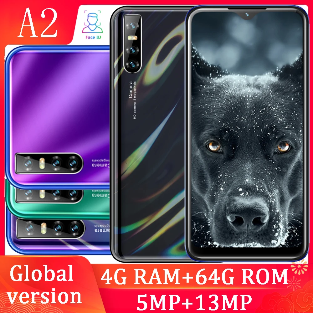 A2 6 26 смартфон с четырехъядерным процессором озу 4 гб пзу 64 13 мп идентификация лица