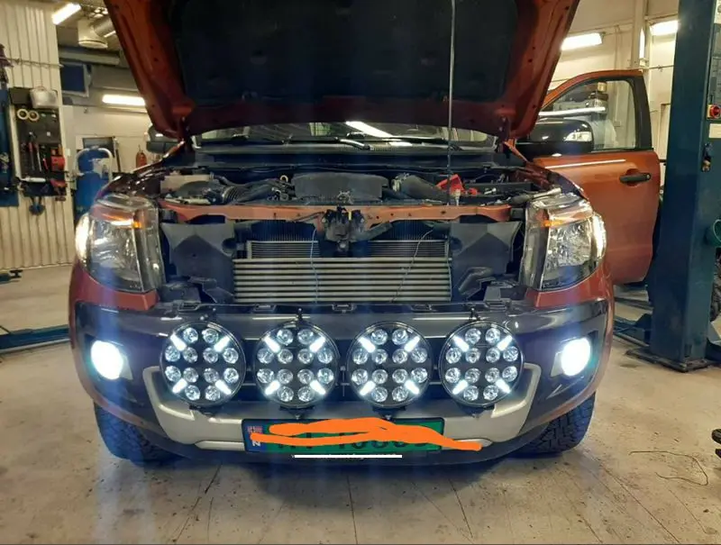 2 шт. 9 дюймов 120W светодиодный рабочий светильник с Белый DRL 12V 24V внедорожные 4WD 4x4 светодиодный передние фары для джипа Toyota Пикап Camper прицеп