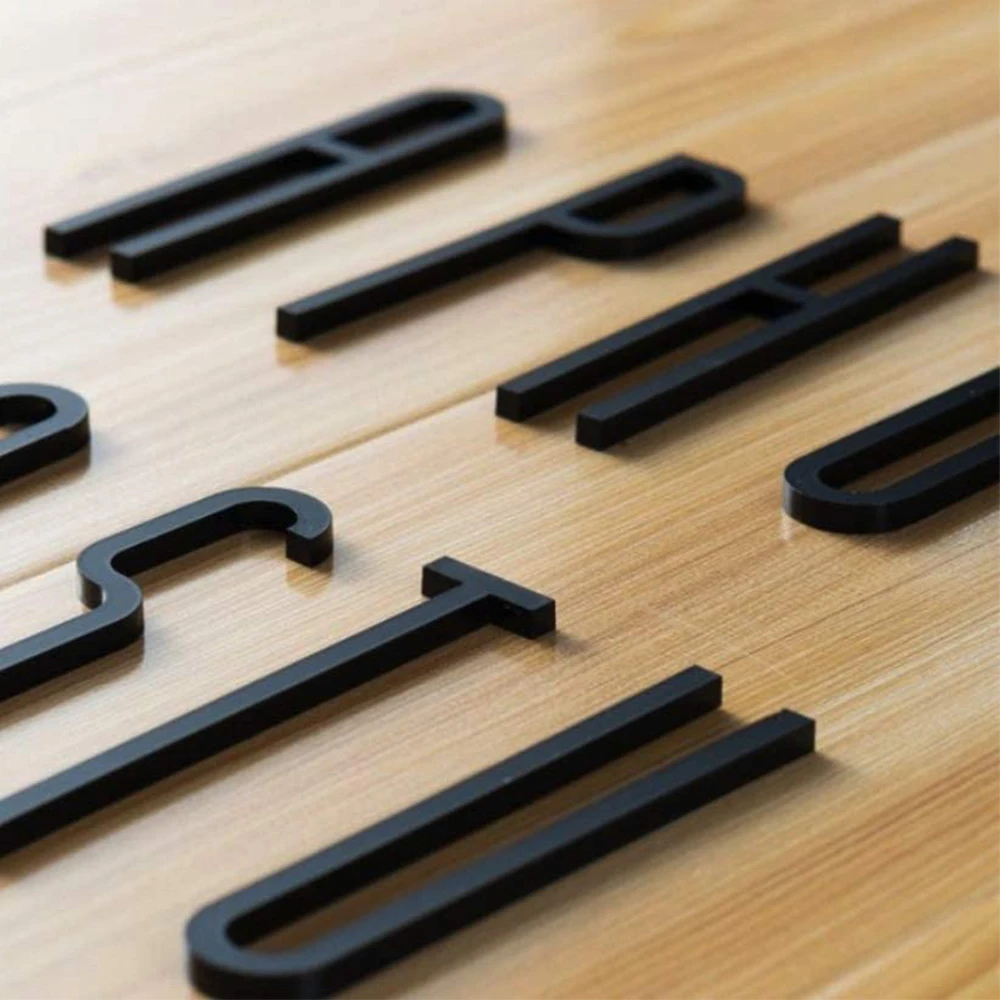 Самоклеящийся большой современный дверной номер 4 дюйма 100 мм для наружного дома