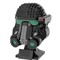 738pcs moc 83079 deathtrooper helmet collection building blocks kit compatible with 75277 75304 licensed and designed by albo