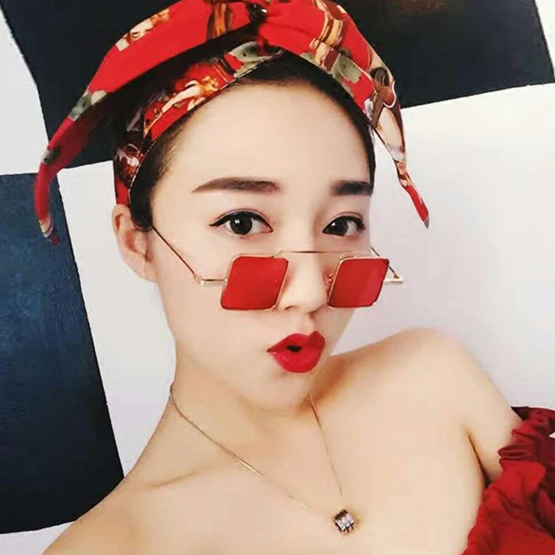 Новые европейские и американские модные солнцезащитные очки в небольшой оправе