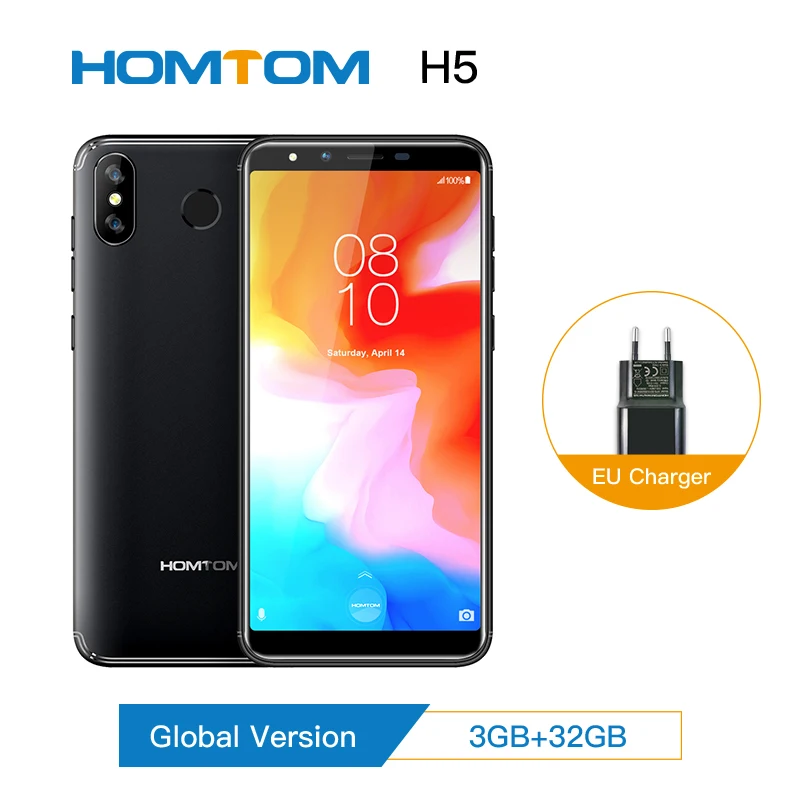 Оригинал Global HOMTOM H5 3 ГБ + 32 MT6739 четырехъядерный мобильный телефон 5 7 &quotGPS сканер