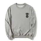 Женщинская толстовка, толстовки с капюшоном с ананасовым узором, пуловер с капюшоном, топы, рубашка с длинным рукавом осень-зима Харадзюку уличная одежда feminino Tumblr